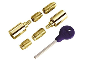 Sash Window Locking Security Stop, Polished Brass