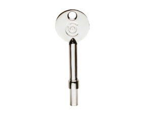 Operating Key To Suit Window Fittings, Polished Chrome