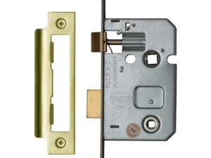 Heritage Brass 2.5 Inch Or 3 Inch Bathroom Locks (Bolt Through), Polished Brass