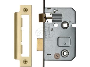 Heritage Brass 2.5 Inch Or 3 Inch Bathroom Locks (Bolt Through), Satin Brass -