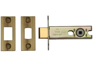 Heritage Brass 3 Or 4 Inch Tubular Bathroom Deadbolts, Antique Brass -