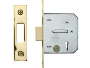 Heritage Brass 3 Lever Dead Locks, Polished Brass