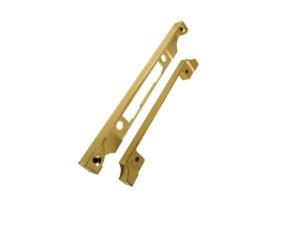 Heritage Brass Rebate Set For 3 Lever Sash Locks Yksl, Polished Brass Finish