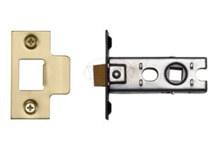 Heritage Brass Standard Duty 2.5 Inch Or 3 Inch Tubular Latches (Bolt Through), Satin Brass -