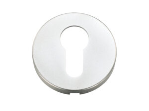 Zoo Hardware Architectural Aluminium Euro Profile Escutcheon, Satin Aluminium