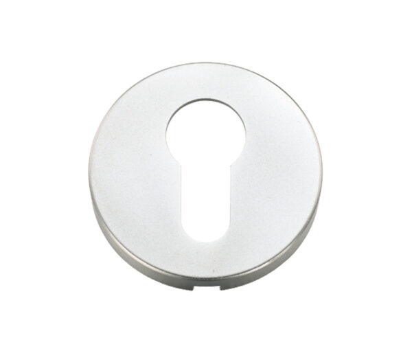 Zoo Hardware Architectural Aluminium Euro Profile Escutcheon, Satin Aluminium