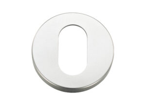 Zoo Hardware Architectural Aluminium Oval Profile Escutcheon, Satin Aluminium