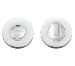 Zoo Hardware Architectural Aluminium Turn & Release With Indicator, Satin Aluminium