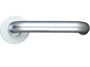 Zoo Hardware Architectural Aluminium Rtd Lever, Satin Aluminium (Sold In Pairs)