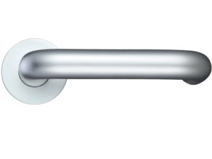 Zoo Hardware Architectural Aluminium Rtd Lever, Satin Aluminium (Sold In Pairs)