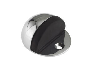 Zoo Hardware Oval Floor Mounted Door Stop (40Mm X 48Mm), Polished Chrome