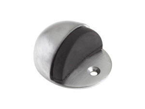 Zoo Hardware Oval Floor Mounted Door Stop (40Mm X 48Mm), Satin Chrome