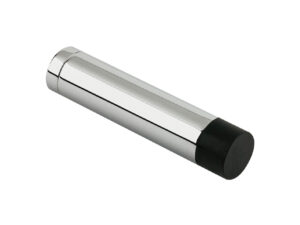 Zoo Hardware Cylinder Door Stop Without Rose (70Mm), Polished Chrome