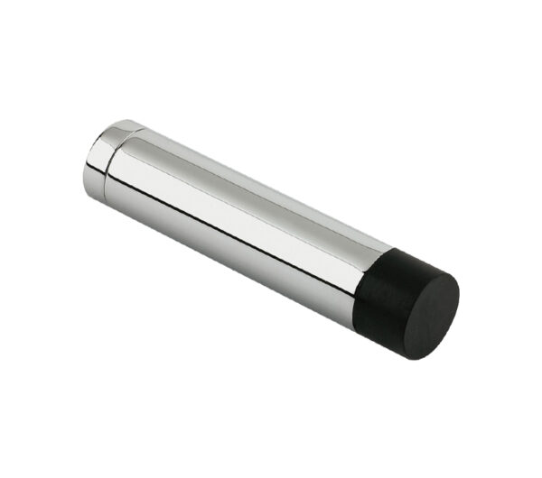 Zoo Hardware Cylinder Door Stop Without Rose (70Mm), Polished Chrome