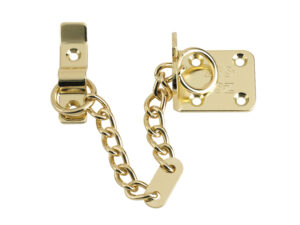 Zoo Hardware Heavy Duty Door Chain (200Mm Length), Polished Brass