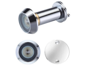 Zoo Hardware Door Viewers With Glass Lens (19Mm Diameter), Polished Chrome