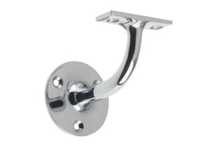 Zoo Hardware Heavyweight Handrail Bracket, Polished Chrome