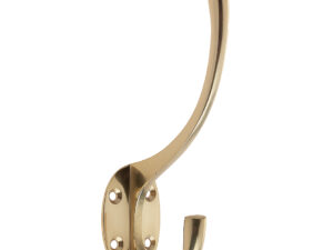 Zoo Hardware Hat & Coat Hook, Polished Brass