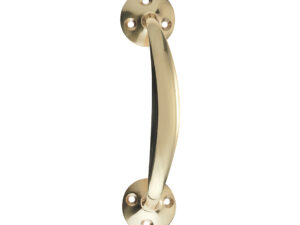 Zoo Hardware Victorian Bow Handle, Polished Brass