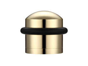 Zoo Hardware Domed Floor Mounted Door Stop, Polished Brass