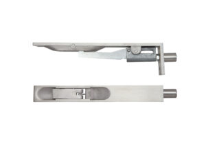 Zoo Hardware Zas Square Profile Lever Action Flush Bolts (Various Sizes), Satin Stainless Steel