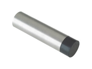 Zoo Hardware Zas Cylinder Door Stop Without Rose (75Mm Length - 19Mm Diameter), Satin Stainless Steel