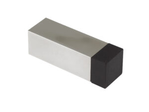 Zoo Hardware Zas Square Cylinder Door Stop Without Rose (65Mm Length - 20Mm X 20Mm Diameter), Satin Stainless Steel