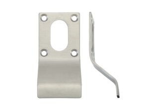 Zoo Hardware Zas Cylinder Latch Pull Oval Profile (88Mm X 43Mm), Satin Stainless Steel