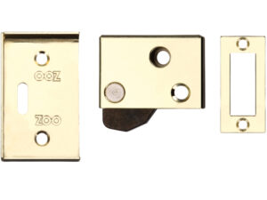 Zoo Hardware Zas Hush Latch (64Mm X 40Mm), Electro Brass