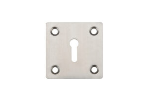 Zoo Hardware Zas Square Standard Profile Escutcheon (50Mm X 50Mm), Satin Stainless Steel