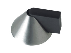 Zoo Hardware Zas Floor Mounted Cone Door Stop, Satin Stainless Steel