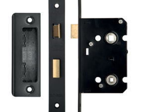 Zoo Hardware Contract Bathroom Lock (64Mm Or 76Mm), Powder Coated Black