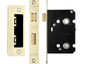 Zoo Hardware Contract Bathroom Lock (64Mm Or 76Mm), Pvd Stainless Brass