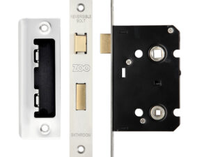 Zoo Hardware Contract Bathroom Lock (64Mm Or 76Mm), Satin Stainless Steel