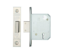 Zoo Hardware British Standard 5 Lever Dead Lock (64Mm Or 76Mm), Satin Stainless Steel