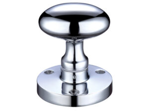 Zoo Hardware Contract Oval Mortice Door Knobs, Polished Chrome (Sold In Pairs)