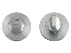 Zoo Hardware Zcs Architectural Bathroom Turn & Release With Indicator, Satin Stainless Steel