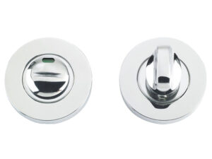 Zoo Hardware Zcs Architectural Bathroom Turn & Release With Indicator, Polished Stainless Steel