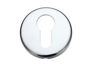 Zoo Hardware Stanza Contract Euro Profile Escutcheon, Polished Chrome