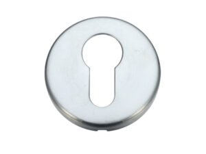 Zoo Hardware Stanza Contract Euro Profile Escutcheon, Satin Chrome