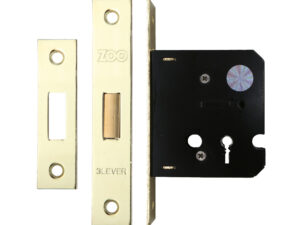 Zoo Hardware 3 Lever Contract Dead Lock (64Mm Or 76Mm), Electro Brass