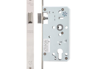 Zoo Hardware Vier 72Mm C/C Din Latch (Square Or Radius Profile), Satin Stainless Steel