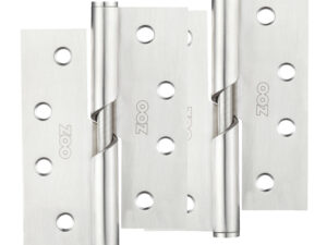 Zoo Hardware 4 Inch Grade 201 Rising Butt Hinge, Satin Stainless Steel (Sold In Pairs)