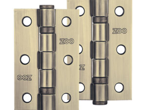 Zoo Hardware 3 Inch Steel Ball Bearing Door Hinges, Florentine Bronze (Sold In Pairs)