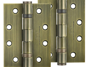 Zoo Hardware 4 Inch Steel Ball Bearing Door Hinges, Florentine Bronze (Sold In Pairs)