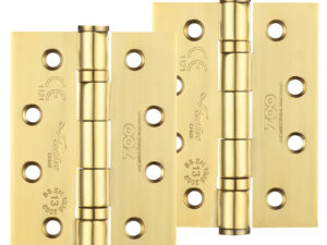 Zoo Hardware 4 Inch Grade 13 Ball Bearing Hinge, Pvd Stainless Brass (Sold In Pairs)