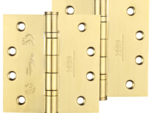 Zoo Hardware 4 Inch Grade 13 Ball Bearing Hinge, Pvd Stainless Brass (Sold In Pairs)