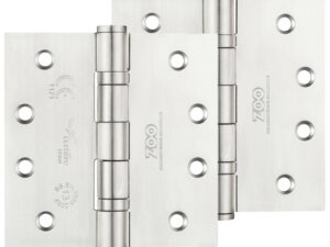 Zoo Hardware 4 Inch Grade 13 Ball Bearing Hinge, Satin Stainless Steel (Sold In Pairs)