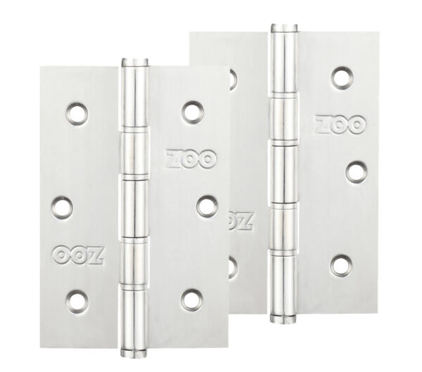 Zoo Hardware 3 Inch Grade 201 Slim Knuckle Bearing Hinge, Polished Stainless Steel (Sold In Pairs)