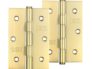 Zoo Hardware 3 Inch Grade 201 Slim Knuckle Bearing Hinge, Pvd Stainless Brass (Sold In Pairs)